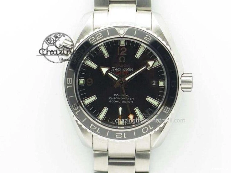 0428 Planet Ocean 2016 43.5mm SS Blue Bezel OM 1:1 Best Edition Blue Dial on SS Bracelet A8900 V WellDesigned 8029